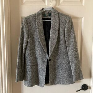 Vintage Orvis Wool Blend Women’s Blazer Jacket 1960s Size 8 Grey Tweed Style